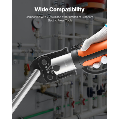 VEVOR V22 Σιαγόνα Πίεσης 22mm Σιαγόνα Πίεσης Κατάλληλη για Σωλήνες από Ανοξείδωτο Χάλυβα Τύπου V