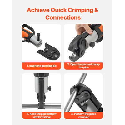 VEVOR V22 Σιαγόνα Πίεσης 22mm Σιαγόνα Πίεσης Κατάλληλη για Σωλήνες από Ανοξείδωτο Χάλυβα Τύπου V