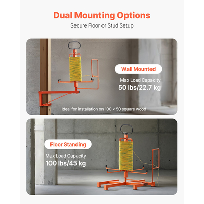 Διανομέας καλωδίων VEVOR Φορητός, επιδαπέδιος, ηλεκτρικός, βιομηχανικός, λιανικός,