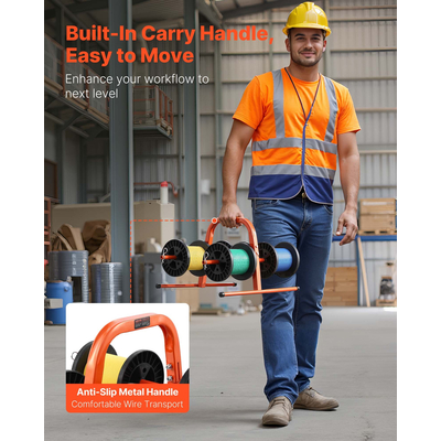 Διανομέας συρμάτων VEVOR Hand Caddy για έως και 8 καρούλια Ηλεκτρικά Βιομηχανικά Λιανικά