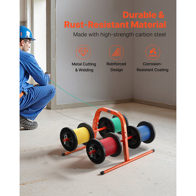 Διανομέας συρμάτων VEVOR Hand Caddy για έως και 8 καρούλια Ηλεκτρικά Βιομηχανικά Λιανικά