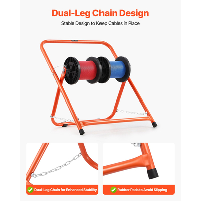 VEVOR Πτυσσόμενη βάση καλωδίων βαρέως τύπου για ηλεκτρικά και βιομηχανικά καλώδια