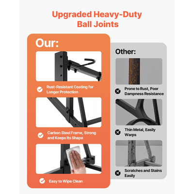 Βάση ποδηλάτου VEVOR Max 5 Bikes, όρθια βάση ποδηλάτου