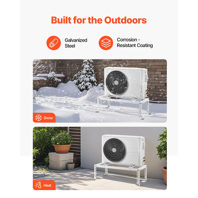 VEVOR Mini Split Ground Stand Adjustable Anti Vibration for 9000-24000 BTU | VEVOR UK