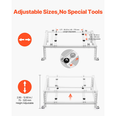 VEVOR Mini Split Ground Stand Adjustable Anti Vibration for 9000-24000 BTU | VEVOR UK