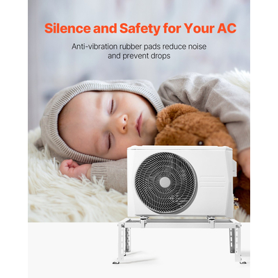 VEVOR Mini Split Ground Stand Adjustable Anti Vibration for 9000-24000 BTU | VEVOR UK