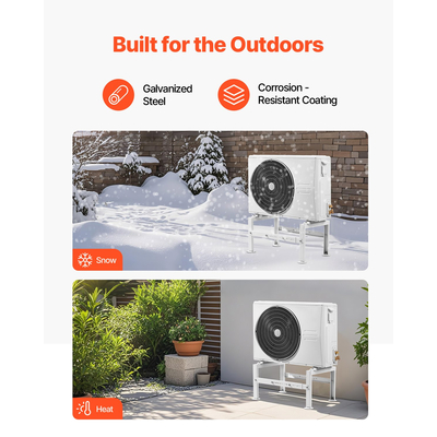 Mini Split Ground Stand Adjustable Anti Vibration for 9000-60000 BTU | VEVOR US