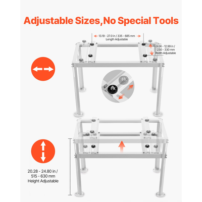 Mini Split Ground Stand Adjustable Anti Vibration for 9000-18000 BTU | VEVOR US