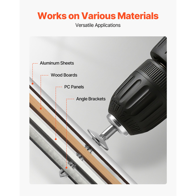 420 Pc Self Drilling Screw Assortment Set #8 #10 Hex/Phillips Head 1/2 to 2 Inch | VEVOR US