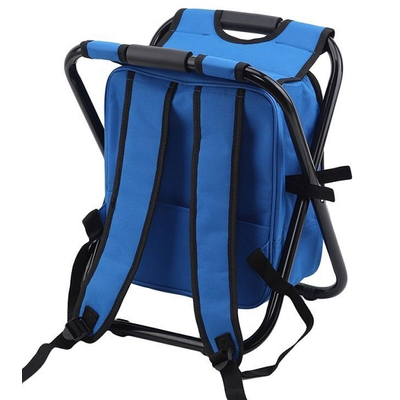 Πτυσσόμενο σκαμπό και σακίδιο camping - 1344 - 170105 - Dark Blue