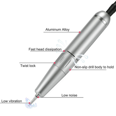 Επαναφορτιζόμενος τροχός μανικιούρ-πεντικιούρ – VKN-UV301 - 581290 - Green