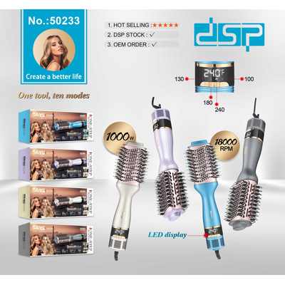 Ηλεκτρική βούρτσα χτενίσματος/στεγνώματος μαλλιών - 50233 - DSP - 564919 - Blue