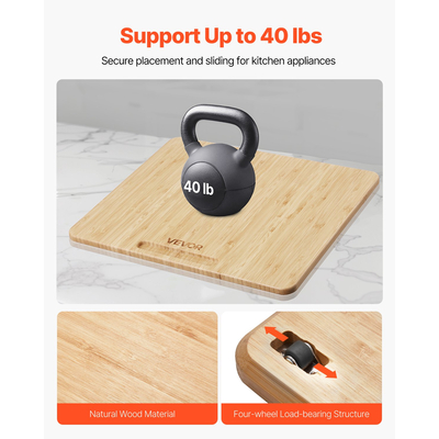 Συρόμενος Δίσκος Συσκευής VEVOR 13 x 16 ιντσών για Πάγκο Κουζίνας