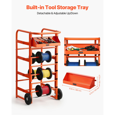 VEVOR Ράφι Σύρματος με 11 Ράβδους, Καλώδιο για Βιομηχανική Ηλεκτρική Χρήση σε Λιανική