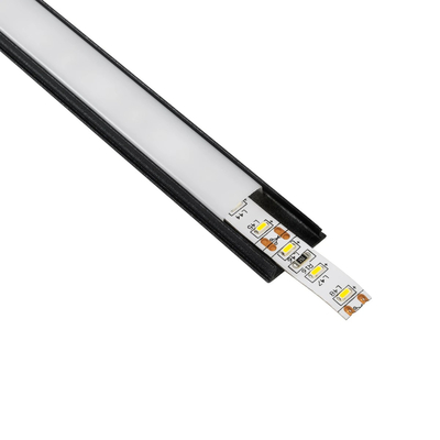 GLOBOSTAR® ALP-LINEAR CURBARIO 70804-1M Επιφανειακό Εύκαμπτο Προφίλ Αλουμινίου με Λευκό Γαλακτερό Πατητό Κάλυμμα για Ταινίες LED IP20 - Μαύρο - Μ100 x Π1.7 x Υ0.5cm