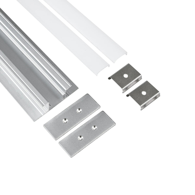 GLOBOSTAR® ALP-WALL-UPDOWN CONCEALED 70844-1M Επιφανειακό Προφίλ Αλουμινίου Ειδικό για Δημιουργία Κρυφού Φωτισμού Up & Down με Λευκό Γαλακτερό Πατητό Κάλυμμα για Ταινίες LED IP20 - Ασημί - Μ100 x Π5 x Υ1.7cm