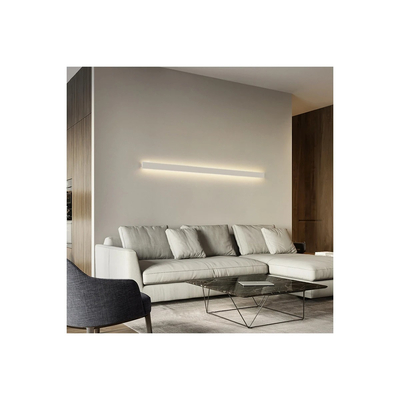 GLOBOSTAR® ALP-WALL-UPDOWN CONCEALED 70844-1M Επιφανειακό Προφίλ Αλουμινίου Ειδικό για Δημιουργία Κρυφού Φωτισμού Up & Down με Λευκό Γαλακτερό Πατητό Κάλυμμα για Ταινίες LED IP20 - Ασημί - Μ100 x Π5 x Υ1.7cm