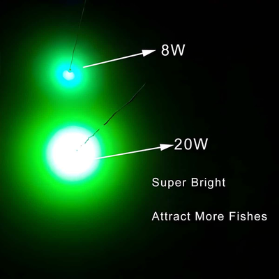 101539 LED Ψαρέματος 20W 12-24VDC Πράσινο (Για καλαμάρια)