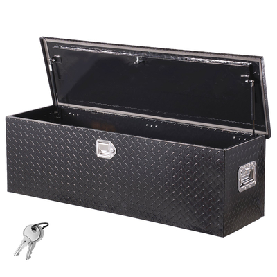 VEVOR 49"x15"x15" Βαρέως Τύπου Κουτί Εργαλείων Φορτηγού από Αλουμίνιο για Pickup RV, Μαύρο