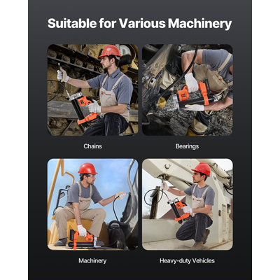 Ασύρματο πιστόλι λίπανσης VEVOR 20V ηλεκτρικό κιτ λίπανσης με μπαταρία, σωλήνας 30 ιντσών