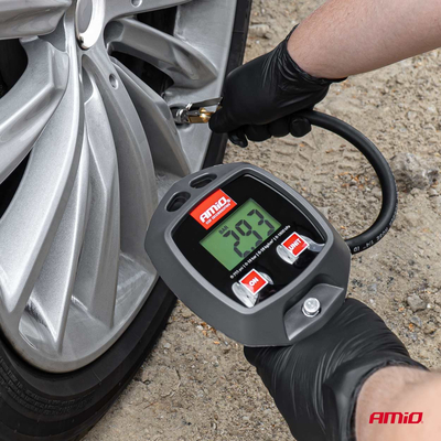 ΠΙΣΤΟΛΙ ΑΕΡΑ ΜΕ ΜΑΝΟΜΕΤΡΟ ΨΗΦΙΑΚΟ 18BAR ΜΕ ΣΠΕΙΡΩΜΑ ΣΥΝΔΕΣΗΣ ΓΙΑ ΒΑΛΒΙΔΕΣ 1/4'' AMIO - 1 Τεμ.