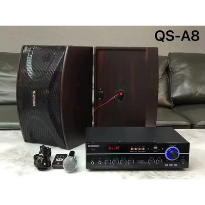 Σετ ηχεία subwoofer με ενισχυτή & μικρόφωνο Karaoke - QS-A8 - 813164