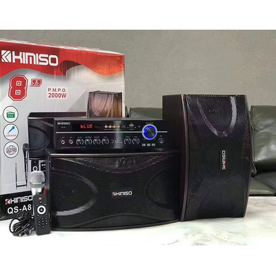 Σετ ηχεία subwoofer με ενισχυτή & μικρόφωνο Karaoke - QS-A8 - 813164