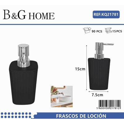 Θήκη κρεμοσάπουνου Dispenser πλαστική - Black - 21781