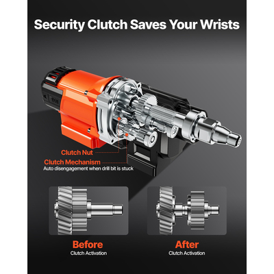 VEVOR Μηχανή τρυπανιού με διαμαντένιο πυρήνα, τρυπάνι σκυροδέματος με βάση 10 ιντσών 2500W