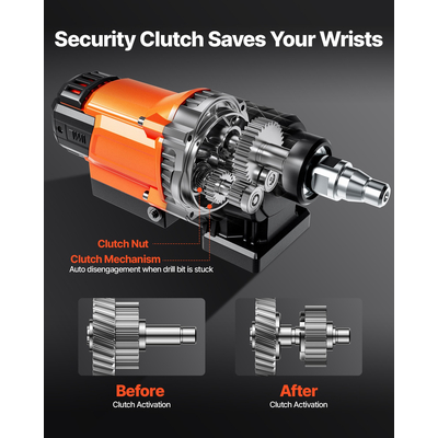 VEVOR Μηχανή τρυπανιού με διαμαντένιο πυρήνα, τρυπάνι σκυροδέματος με βάση 8 ιντσών 3000W