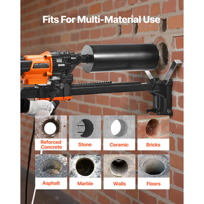 VEVOR Μηχανή τρυπανιού με διαμαντένιο πυρήνα, τρυπάνι σκυροδέματος με βάση 8 ιντσών 3000W