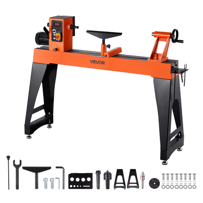 Τόρνος Ξυλουργικής VEVOR 1,5 HP 16 x 40 ίντσες Τόρνος Ξύλου Μεταβλητής Ταχύτητας 0-3200 Σ.Α.Λ.
