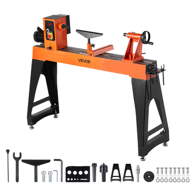 Τόρνος Ξυλουργικής VEVOR 2 HP 18 x 40 ίντσες Τόρνος Ξύλου Μεταβλητής Ταχύτητας 0-3200 Σ.Α.Λ.