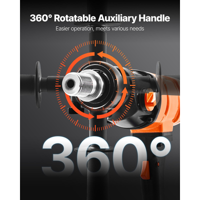 VEVOR Τρυπάνι με διαμαντένιο πυρήνα, φορητό τρυπάνι σκυροδέματος με πυρήνα 8 ιντσών, διάμετρος 1500W