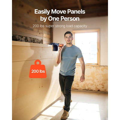 VEVOR 2 τεμάχια Μεταφορέας Κόντρα Πλακέ 200 λίβρες Εργαλείο Μεταφοράς Γυψοσανίδας για Πάχος 0-1 ίντσες
