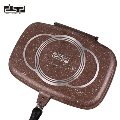 Διπλό αντικολλητικό τηγάνι Grill - CA007-F40-Brown - DSP - 610537
