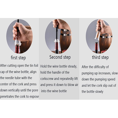 Ανοιχτήρι κρασιού με πίεση αέρος - Τιρμπουσόν - KH1-001901 - 812556