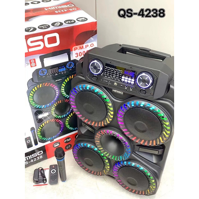 Φορητό ηχείο subwoofer με μικρόφωνο Karaoke - QS-4238 - 813126