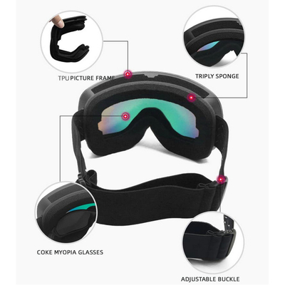 Μάσκα Σκι - HX037 - 920679 - Black/Black