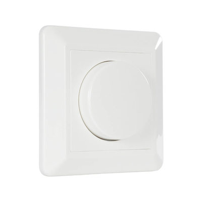 GloboStar® 999-0006 Ροοστάτης Dimmer Τοίχου LED AC100-240V 400W IP20 Μ8.4 x Π8.4 x Υ4.5cm