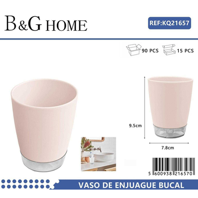 Θήκη οδοντόβουρτσας πλαστική - Light Pink - 21657