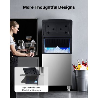 Κάδος αποθήκευσης πάγου VEVOR Επαγγελματικός κάδος αποθήκευσης πάγου χωρητικότητας 300 λιβρών