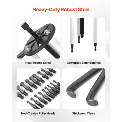 Εξολκέας αποσυναρμολόγησης ρουλεμάν VEVOR 21 σε 1, εργαλείο αφαίρεσης εσωτερικής οπής, εξολκέας 3 σιαγόνων