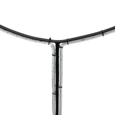 GLOBOSTAR® XMAS-CROWN-BIG Χριστουγεννιάτικο Διακοσμητικό Φωτιστικό LED 27.3W 1092lm 360° AC 220-240V Αδιάβροχο IP65 Θερμό Λευκό 2700K  - Μαύρο & Διάφανο - Μ88 x Π25 x Υ136cm - 2 Χρόνια Εγγύηση