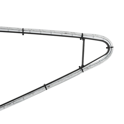 GLOBOSTAR® XMAS-STAR-SMALL Χριστουγεννιάτικο Διακοσμητικό Φωτιστικό LED 15,6W 624lm 360° AC 220-240V Αδιάβροχο IP65 Θερμό Λευκό 2700K   - Μαύρο & Διάφανο - M97 x Π25 x Υ107cm - 2 Χρόνια Εγγύηση