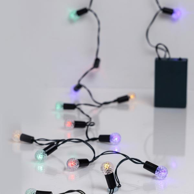 ΣΕΙΡΑ, 20 LED 5mm ΜΕ ΔΙΑΚΟΣΜΗΤΙΚEΣ VINTAGE ΜΠΑΛΙΤΣΕΣ 1,5cm , ΜΠΑΤΑΡΙΑΣ 3ΧΑΑ, ΧΡΟΝΟΔΙΑΚΟΠΤΗ, ΠΡΑΣΙΝΟ PVC ΚΑΛΩΔΙΟ, ΠΟΛΥΧΡΩΜΟ LED, ANA 10cm, ΠΡΟΕΚΤΑΣΗ ΠΑΡΟΧΗΣ 30cm, IP20