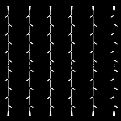 ΣΕΙΡΑ, DIY, 20 LED, ΛΕΥΚΟ ΚΑΛΩΔΙΟ ΚΑΟΥΤΣΟΥΚ, ΜΕ ΕΠΕΚΤΑΣΗ, 2 ΚΟΝΕΚΤΟΡΕΣ, ΛΕΥΚΟ LED, ΣΕΤ 6ΤΜΧ, ΑΝΑ 10cm, ΙΡ65