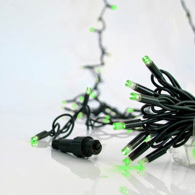 ΣΕΙΡΑ, 100 LED 5mm, 230V, 2 ΕΠΕΚΤΑΣΕΙΣ ΕΩΣ 9 ΣΕΤ, ΠΡΑΣΙΝΟ ΚΑΟΥΤΣΟΥΚ ΚΑΛΩΔΙΟ, ΠΡΑΣΙΝΟ LED, ΑΝΑ 10cm, ΧΩΡΙΣ ΠΑΡΟΧΗ, ΙΡ65