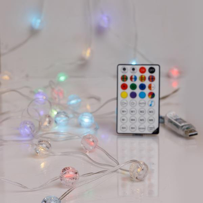 ΣΕΙΡΑ, 100 SMART MINI LED, ΚΡΑΚΕΛΕ ΜΠΑΛΙΤΣΕΣ 2cm, USB, ΔΙΑΧΕΙΡΙΣΗ ΠΡΟΓΡΑΜΜΑΤΟΣ ΜΕ ΕΦΑΡΜΟΓΗ, ΤΗΛΕΧΕΙΡΙΣΤΗΡΙΟ, ΔΙΑΦΑΝΟ ΠΛΑΚΕ ΧΑΛΚΙΝΟ ΚΑΛΩΔΙΟ, RGB LED, ANA 15cm, ΠΡΟΕΚΤΑΣΗ ΠΑΡΟΧΗΣ 3m, IP20 (roll pack)
