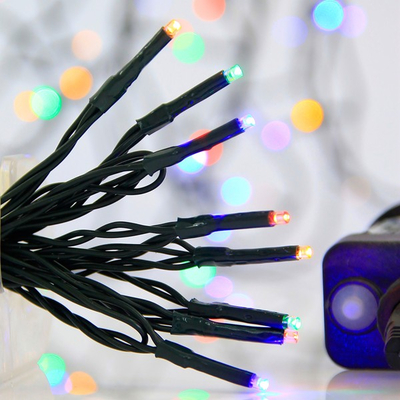 ΣΕΙΡΑ, 240 LED 3mm, 31V ΜΕΤΑΣΧΗΜΑΤΙΣΤΗ, 8 ΠΡΟΓΡΑΜΜΑΤΑ & ΜΝΗΜΗ, ΠΡΑΣΙΝΟ PVC ΚΑΛΩΔΙΟ, ΧΡΩΜΑΤΙΣΤΟ LED, ΑΝΑ 5cm,  ΠΡΟΕΚΤΑΣΗ ΠΑΡΟΧΗΣ 3m, ΙΡ44